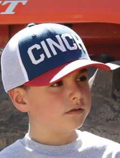 Cinch Cinch Boy's Red/Blue Trucker Cap