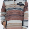 Cinch Cinch Ladies Blanket Stripe Polar Fleece Pullover -Western Wear-Cinch cinch cinch ladies blanket stripe polar fleece pul