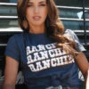Cinch Cinch Ladies Navy "Ranchin" Tee -Western Wear-Cinch cinch cinch ladies navy ranchin tee