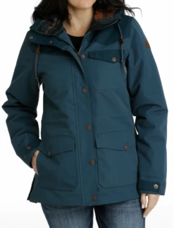 Cinch Cinch Ladies Teal Barn Coat