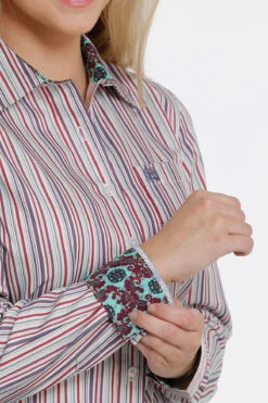 Cinch Cinch Ladies Tencel Stripe Button Down Shirt -Western Wear-Cinch cinch cinch ladies tencel stripe button down shirt 2