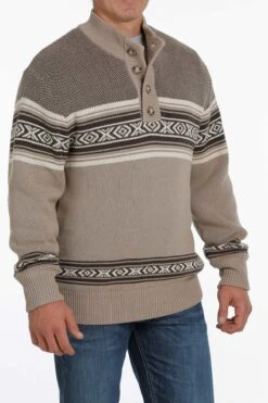 Cinch Cinch Men's 1/4 Button Pullover Sweater C5