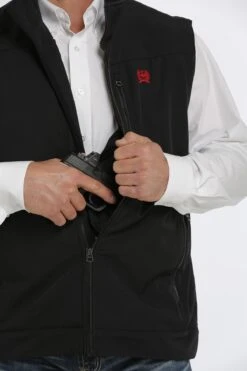 Cinch Cinch Men's Concealed Carry Bonded Vest C4 -Western Wear-Cinch cinch cinch mens concealed carry bonded vest c4