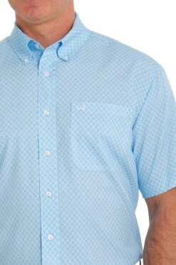 Cinch Cinch Men's Geometric Print Arenaflex Button Down Shirt -Western Wear-Cinch cinch cinch mens geometric print arenaflex button 2