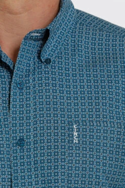 Cinch Cinch Men's Geometric Print Modern Fit Button Down Shirt -Western Wear-Cinch cinch cinch mens geometric print modern fit button 2