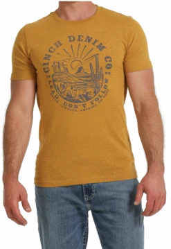 Cinch Cinch Men's Gold Graphic Tee
