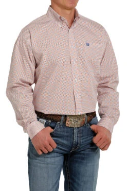 Cinch Cinch Men's Medallion Print Button Down Shirt -Western Wear-Cinch cinch cinch mens medallion print button down shirt 4