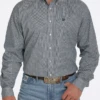 Cinch Cinch Men's Microstripe Print Button Down Shirt -Western Wear-Cinch cinch cinch mens microstripe print button down shi