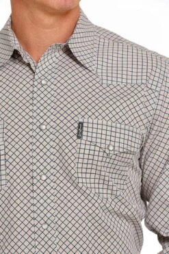 Cinch Cinch Men's Modern Fit Plaid Shirt -Western Wear-Cinch cinch cinch mens modern fit plaid shirt 1