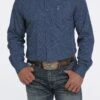 Cinch Cinch Men's Modern Fit Royal Blue Button Down Shirt -Western Wear-Cinch cinch cinch mens modern fit royal blue button down