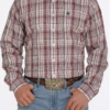 Cinch Cinch Men's Plaid Button Down Shirt -Western Wear-Cinch cinch cinch mens plaid button down shirt