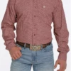 Cinch Cinch Men's Red Button Down Shirt -Western Wear-Cinch cinch cinch mens red button down shirt