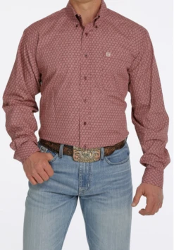 Cinch Cinch Men's Red Button Down Shirt