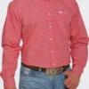 Cinch Cinch Men's Red Patterned Shirt -Western Wear-Cinch cinch cinch mens red patterned shirt