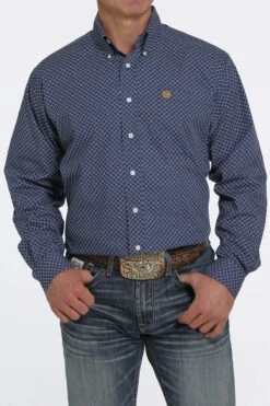 Cinch Cinch Men's Royal Blue Button Down Shirt -Western Wear-Cinch cinch cinch mens royal blue button down shirt 2