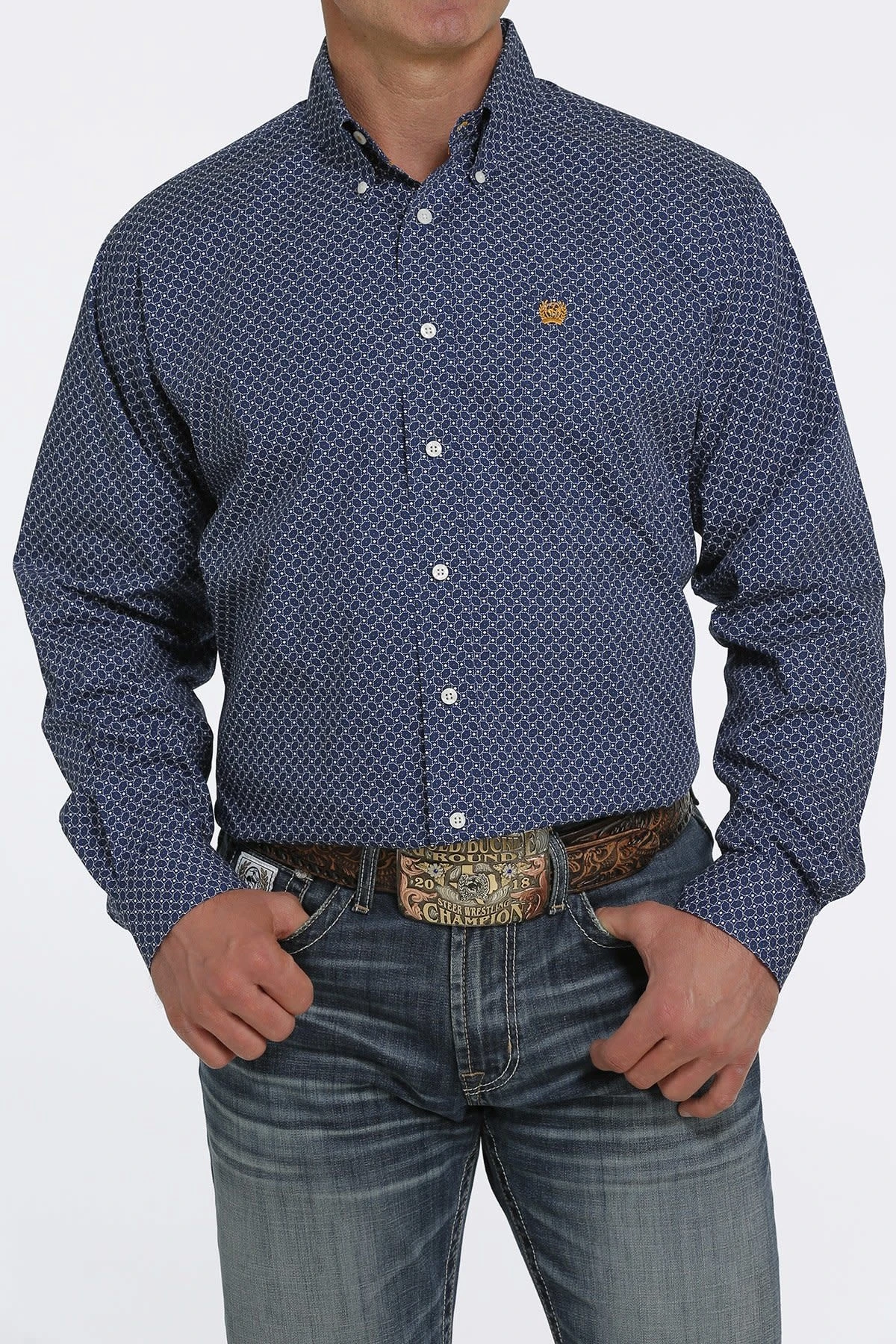 Cinch Cinch Men's Royal Blue Button Down Shirt