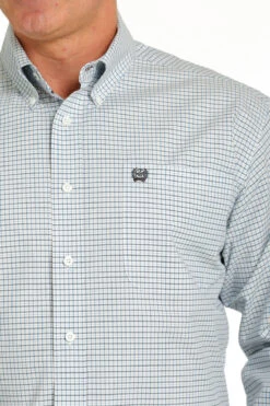 Cinch Cinch Men's White Plaid Shirt -Western Wear-Cinch cinch cinch mens white plaid shirt 3