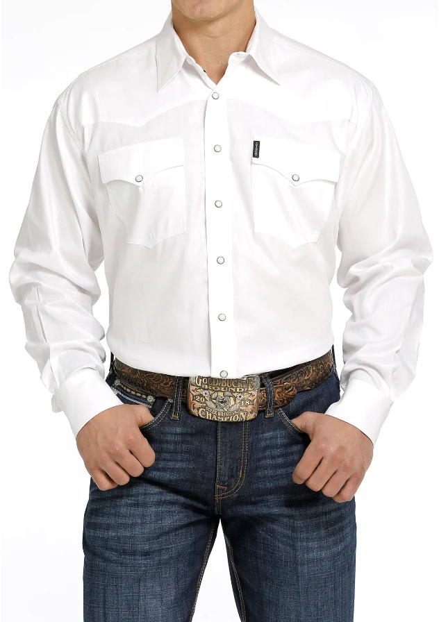 Cinch Cinch Men's White Snap Front Shirt