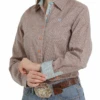 Cinch Cinch Women's Coral Patterned Long Sleeve Shirt -Western Wear-Cinch cinch cinch womens coral patterned long sleeve shi