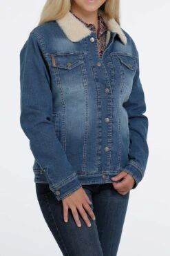 Cinch Cinch Women's Denim Trucker Jacket C4 17 Cinch Cinch Women's Denim Trucker Jacket C4 -Western Wear-Cinch cinch cinch womens denim trucker jacket c4 7