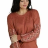 Cinch Cruel Girl Women's Rust Knit Sweater 1 Cinch Cruel Girl Women's Rust Knit Sweater -Western Wear-Cinch cinch cruel girl womens rust knit sweater