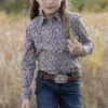 Cinch Cruel Girl's Medallion Print Snap Front Shirt -Western Wear-Cinch cinch cruel girls medallion print snap front shirt