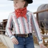 Cinch Cruel Girl's Striped Long Sleeve Shirt -Western Wear-Cinch cinch cruel girls striped long sleeve shirt