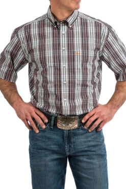 Cinch Men's Cinch ArenaFlex Button Down Shirt MTW1704042 -Western Wear-Cinch cinch mens cinch arenaflex button down shirt mtw17 2